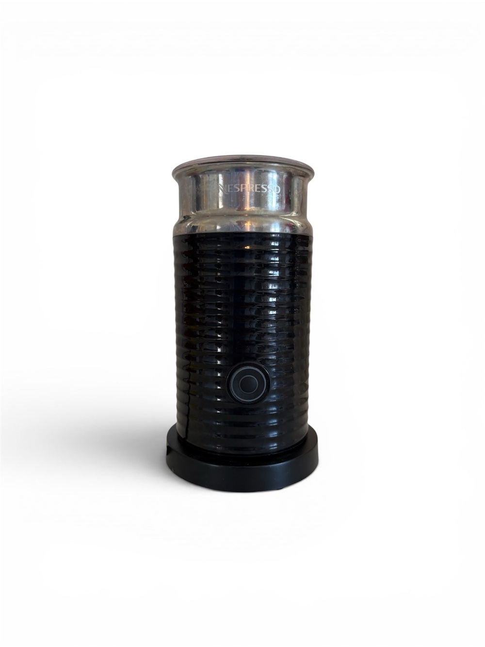 Nespresso Milk Frother - Black with Silver Rim